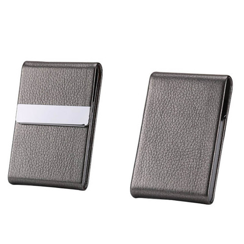 Stainless Steel  Cigarette Case PU Cigar Storage Box Tobacco Holder 1 PC Card Cases Smoking Accessories Multifunction ► Photo 1/6