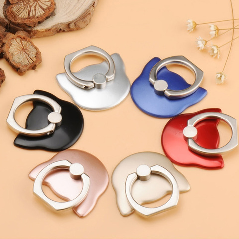 Finger Ring Mobile Phone Smartphone Stand Holder For iPhone XS Huawei Samsung cell Smart Round Phone Ring holder Car Mount Stand ► Photo 1/3