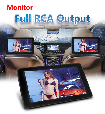 800* 480 with HD  Radio AV monitor for car radio DVD Player 9 Inch TFT Digital LCD Screen Car Headrest DVD Player Touch  Monitor ► Photo 1/6