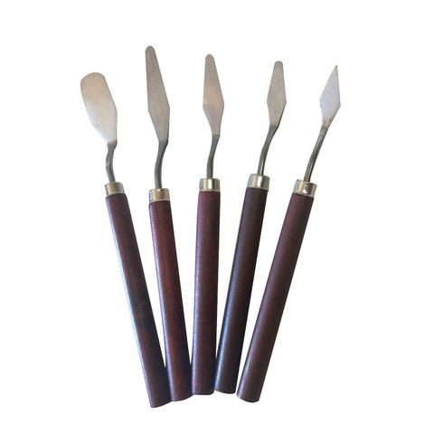 5pcs Palette Knife Painting Stainless Steel Scraper Spatula Drawing Tools Set Art Supplies for Artist Oil Painting Color Mixing ► Photo 1/6