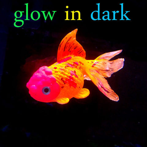 Glow In The Dark Artificial Aquarium Goldfish Ornament Fish Tank