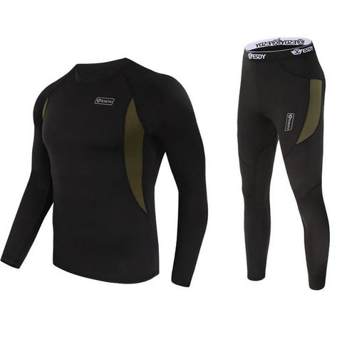 new men thermal underwear sets compression fleece sweat quick drying thermo underwear men clothing Long Johns ► Photo 1/6