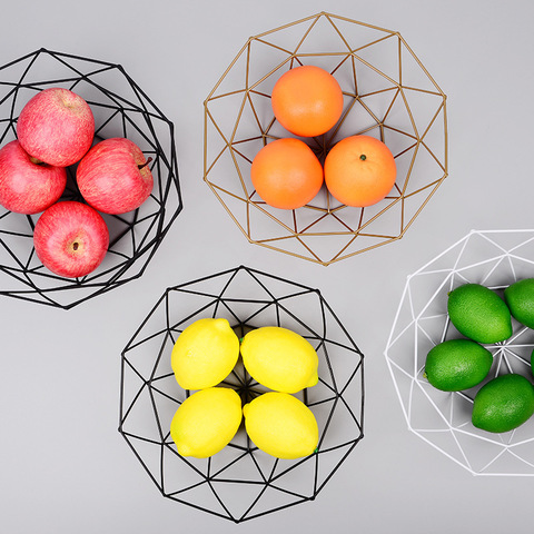 Hollow Fruit Basket Holder Kitchen Bowl Plate Household Accessories Snack Organizer Storage Baskets Dish Food Hom ► Photo 1/6