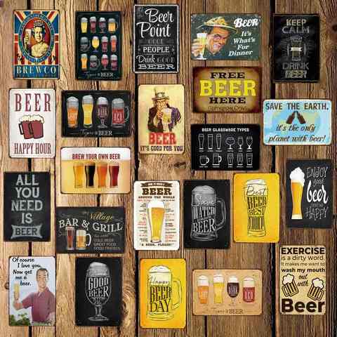 [ Mike86 ] Funny Beer BREWCO WINE OF WORLD Tin Sign Custom Poster Personality Classic Metal Painting Decor Art FG-5121 ► Photo 1/6