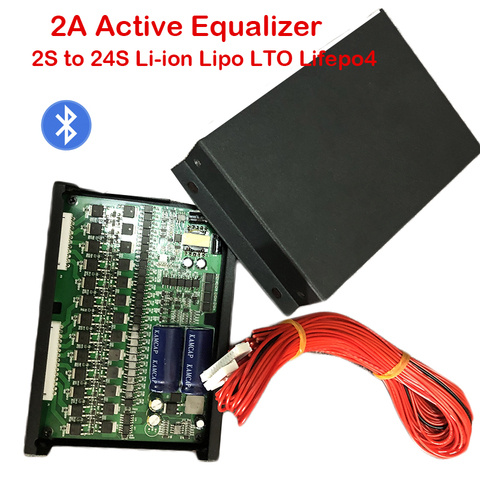 2A Active Equalizer Bluetooth Display APP 2S ~ 24S BMS Li-ion Lipo LTO Lifepo4 Lithium Titanate Battery Pack JK Balancer 8S 16S ► Photo 1/6