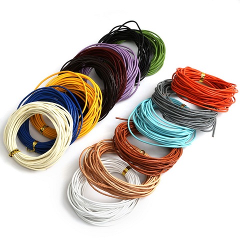 Hot Sale 1.5mm 5m/lot Round Shape Genuine Leather Cord Jewelry for Bracelet & Necklace DIY Making ► Photo 1/6