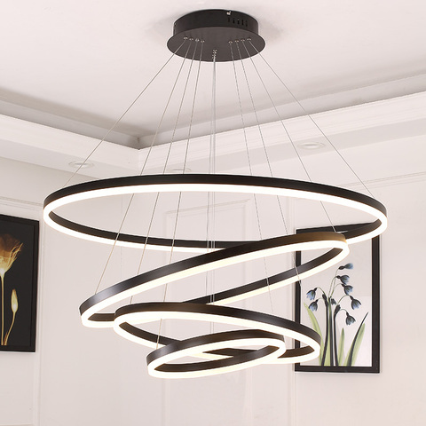 White/Black pendant lights for diningroom bedroom Smart home lighting suspension luminaire lamparas de techo colgante moderna ► Photo 1/6