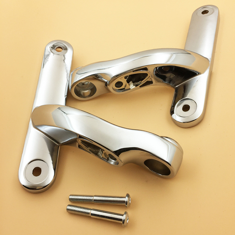 Chrome Auxiliary Lighting Brackets Kits For Harley Touring Street Glide Road King FLHX FLHR 1996-2022 Models ► Photo 1/2