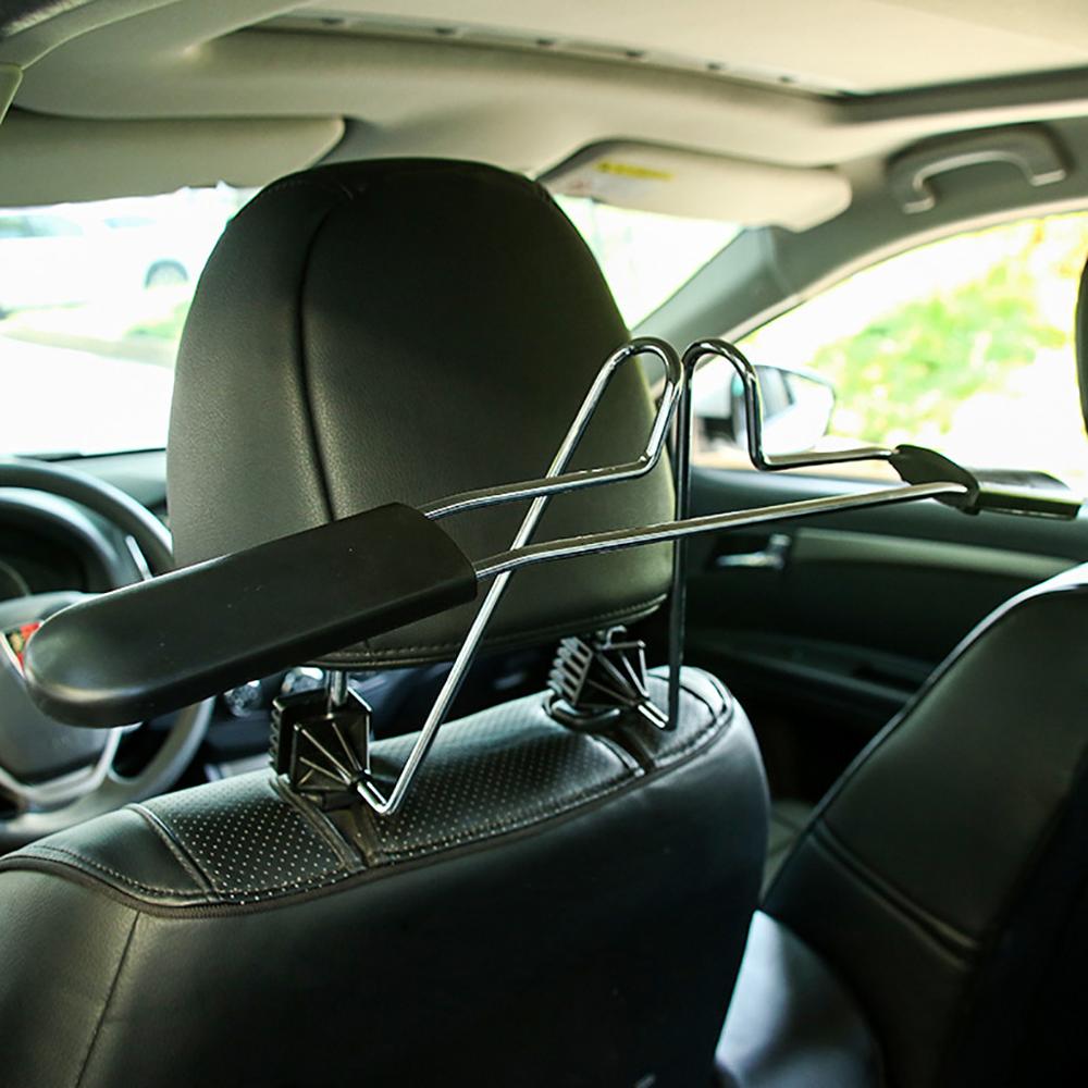 1*Car Adjustable Seat Headrest Jacket Coat Clothes Hanger Holder Stainless Steel 