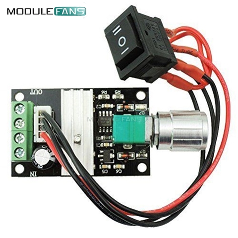 DC 6V 12V 24V 3A 80W PWM Motor Speed Control Adjustable Reversible Switch Regulator Board Governor Controller Module LED ► Photo 1/1