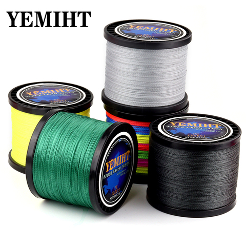 NEW Lure line Weaving net 300M 500M 1000M Multicolour PE Braided Wire 4 Strands Multifilament Japanese Fishing Line ► Photo 1/6