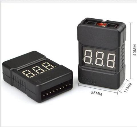 1pcs HotRc BX100 1-8S Lipo Battery Voltage Tester/ Low Voltage Buzzer Alarm/ Battery Voltage Checker with Dual Speakers ► Photo 1/1
