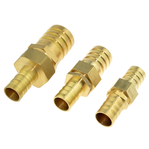 Brass Fitting 19mm Hose Barb to 19mm 25mm 32mm OD Hose Gas Coupler Connector Raccord Barb Reducer Copper Pipe Air Tube Adapter ► Photo 1/2