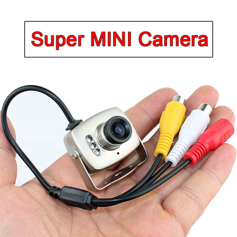 600TVL Super Mini CMOS Color CCTV Security Camera Infrared 940nm  Night Vision Video Cameras Small mini camera ► Photo 1/6