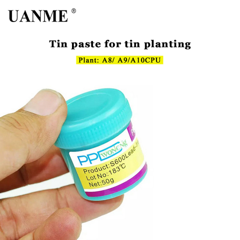UANME PPD Best Melting Point 138 / 183 degrees Lead-free low temperature solder paste for A8 A9 A10 A11 CHIP Special tin pulp ► Photo 1/6