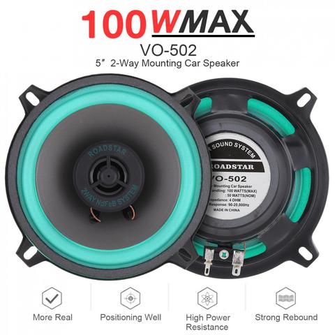 1PC 5 Inch 100W Universal Car HiFi Coaxial Speaker Vehicle Door Auto Audio Music Stereo Full Range Frequency Speakers for Cars ► Photo 1/6