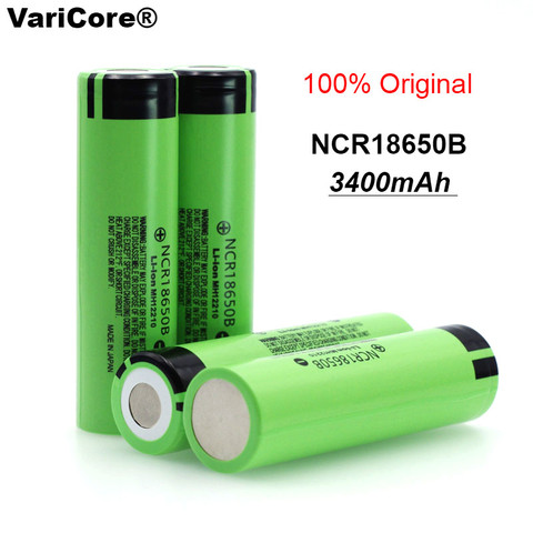 VariCore New Original NCR18650B 18650 li-ion rechargeable battery 3400 mAh 3.7 V for mobile power flashlight batteries ► Photo 1/1