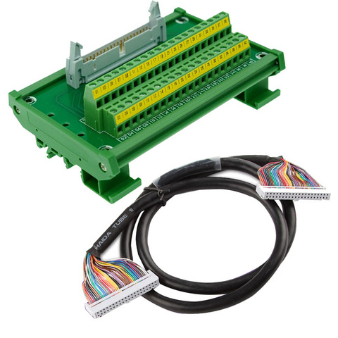 IDC40 IDE calbe, IDC40 to terminal block breakout board idc 40 connector PLC relay adapter IDC40 breakout board IDC40 data cable ► Photo 1/5