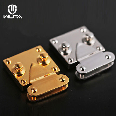 WUTA High Quality Stainless Steel Knob Lock Sets & Spring Clasp for Purses Bags DIY Leather Hardware Durable for Dulles Bag Lock ► Photo 1/6