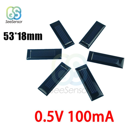 10Pcs Solar Panel 0.5V 100mA 0.05W Mini Solar System DIY For Battery Cell Phone Chargers Portable Solar Cell ► Photo 1/6
