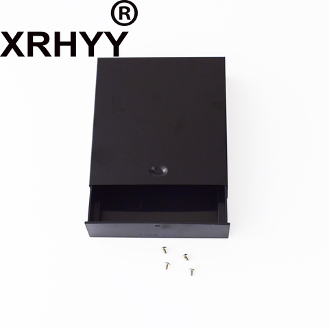 XRHYY Black Desktop Computer ATX/MATX Hard Drive Mobile Blank Rack Drawer Tray Storage Sase / Box HDD Enclosure Box (5.25