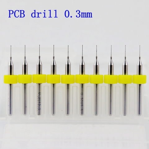 0.3-1.2mm 10pcs/Carbide Micro Drill Bits CNC PCB Drill Bit Set ► Photo 1/6