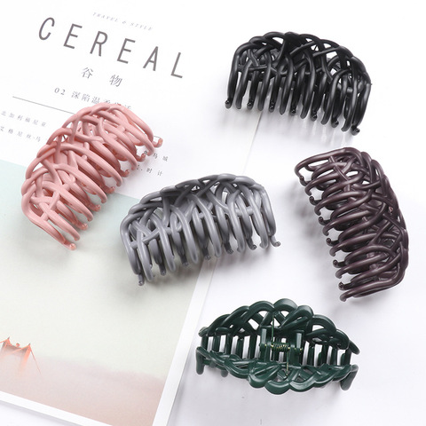 Large Colorful Hollow Girls Hairpins Hair Claw Crab Acrylic Hair Clips for Women Barrettes Hair Claws for Women Hair Accessories ► Photo 1/6