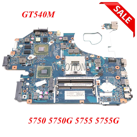 NOKOTION MBRCG02006 MBRCG02007 P5WE0 LA-6901P Laptop motherboard for Acer Aspire 5750 5750G MB.RCG02.006 DDR3 GT540M Full Tested ► Photo 1/6