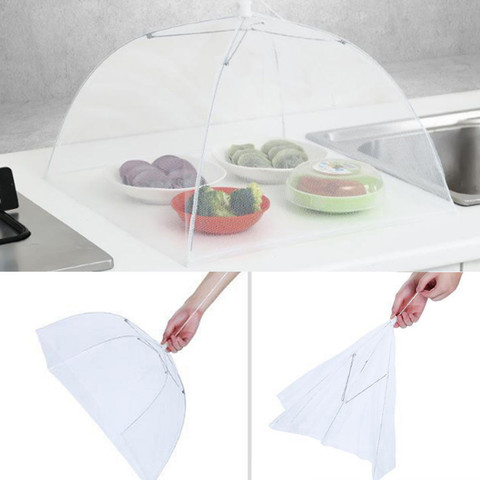 Pop-Up Mesh Screen Protect Food Cover Tent Dome Net Umbrella Picnic Covers Tools