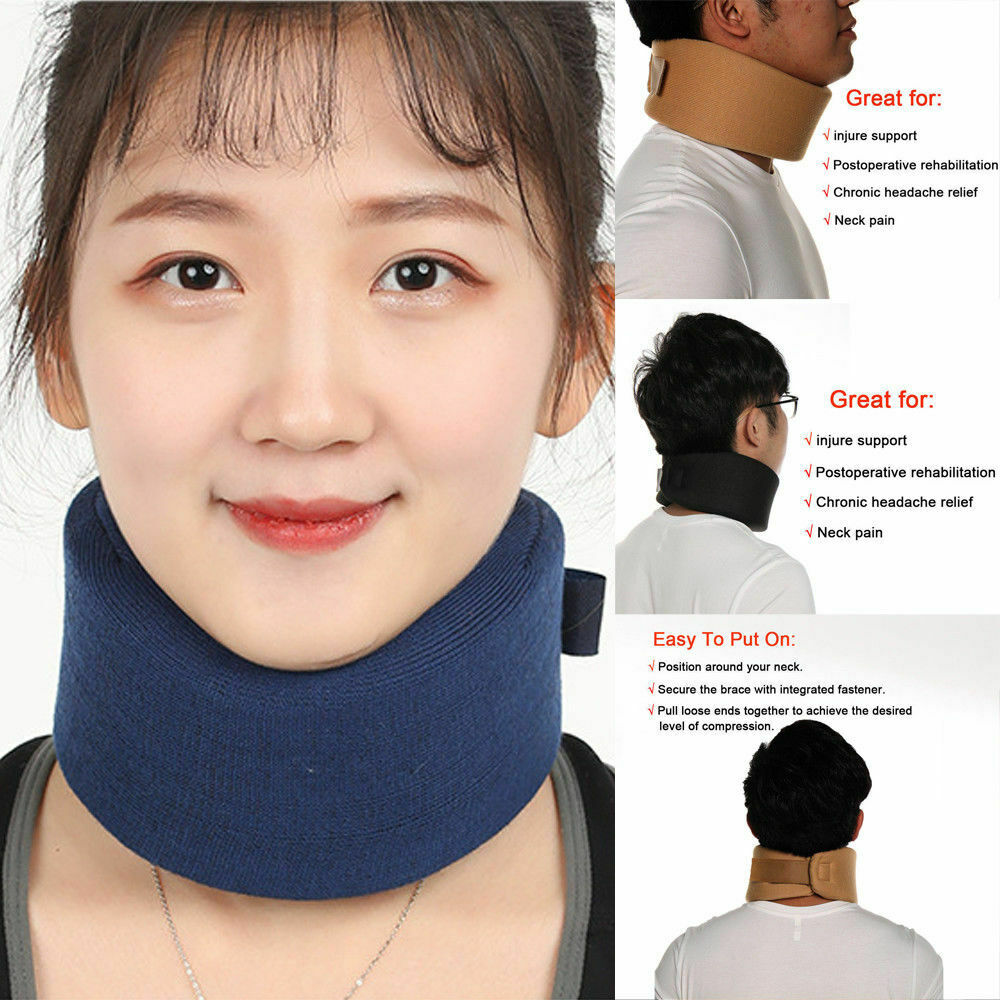 Soft Firm Foam Cervical Collar Neck Brace Support Shoulder Pain Relief BM