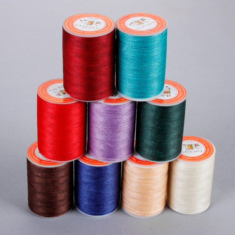 Polyester Thread For Sewing Machine 120Meters 0.55mm DIY Handicraft Leather Tool Thread For Sewing Cord Waxed Thread 21 Colors ► Photo 1/6