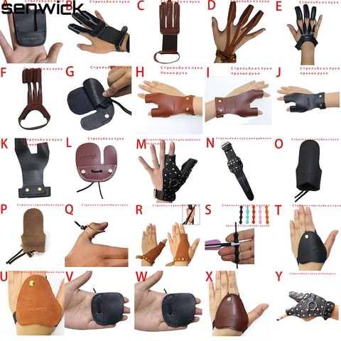 Darts Guard Leather Hand Archery Arrow Bow Hunting Shooting Protective Finger Protector Guard Fingers Protect Glove ► Photo 1/6