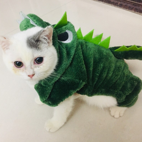 Cute Pet Cat Dragon Costume Winter Warm For Cats Dogs Clothing Goods For Pets Products Katten Kleding Mascotas Ropa Gato - Price history & Review | AliExpress Seller - Xleipet Store | Alitools.io