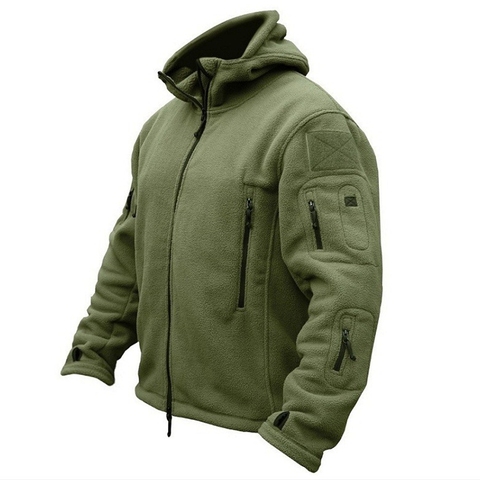 Men US Military Winter Thermal Fleece Tactical Jacket Outdoors Sports Hooded Coat Militar Softshell Hiking Outdoor Army Jackets ► Photo 1/6