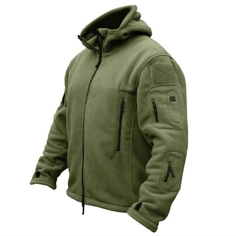 Men US Military Winter Thermal Fleece Tactical Jacket Outdoors