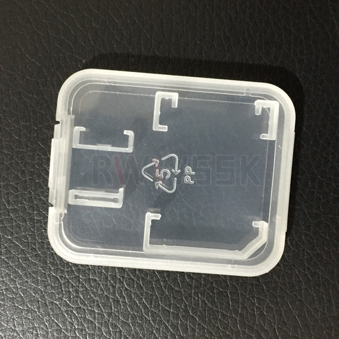 10pcs/LOT sufficient thickness TF SD Micro SDHC SDXC card box case TF card case memory card Transparent white AAAAA+Plastic Case ► Photo 1/5