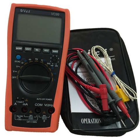 Brand New VC99 3 6/7 Auto Range Digital Multimeter Better Ammeter DCV/ACV/ACA Resistance Capacitance Frequency Meter With Bag ► Photo 1/6