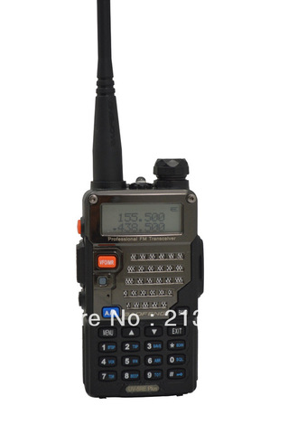 New Arrival UV-5RE Plus 136-174MHz(RX/TX) & UHF400-520MHz(TX/RX) Dual Band 5W/1W 128CH FM 65-108MHz with Free Earphone ► Photo 1/6