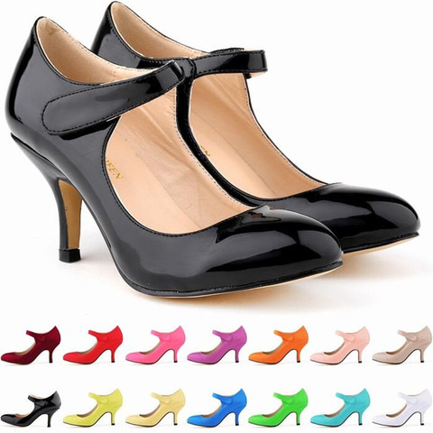 Women Buckle Pointed Toe 6cm High Heels Fashion Sexy Shoes Women Pumps Wedding Shoes Business Working Shoes Woman Zapatos Mujer ► Photo 1/6