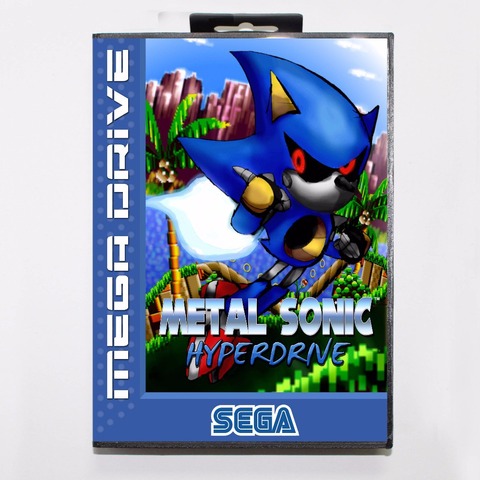 Ras Metal Sonic Hyperdrive 16 bit MD Game Card For Sega Mega Drive For  Genesis: Sega Genesis: Video Games 