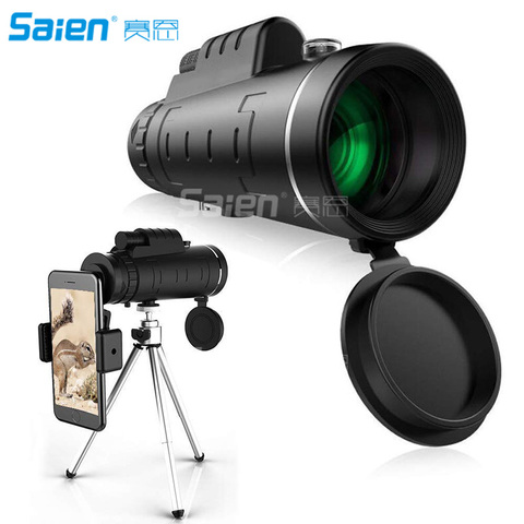 Monocular Telescope CE Optics 40x60 High Powered BAK4 Prism Phone Scope with Smartphone Tripod, Perfect for Adults, Birdwatching ► Photo 1/6