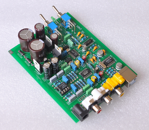 Assembled WM8740+DIR9001 DAC Board Decoder Board  (support USB+coaxial) ► Photo 1/5