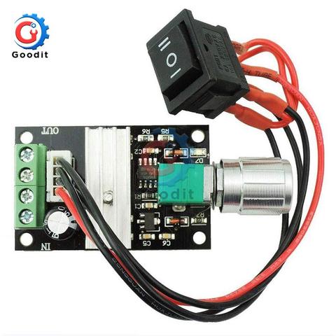 DC 6V 12V 24V 28V 3A 80W PWM Motor Speed Controller Regulator Adjustable Variable Speed Reversible Control Potentiometer Switch ► Photo 1/6