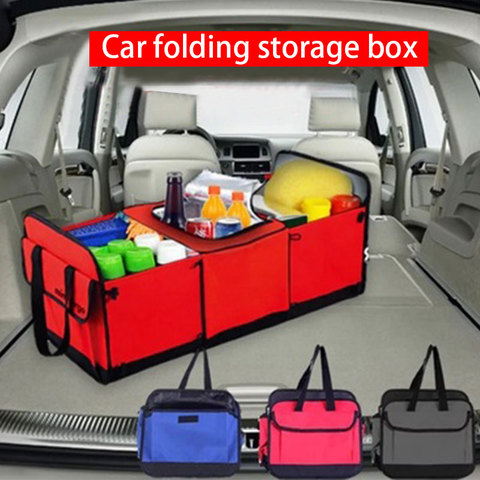 Car Trunk Organizer Storage Box Collapsible Non-Slip Auto Cargo Storage Container Toys Food Storage Bag Car Stowing Tidying ► Photo 1/6