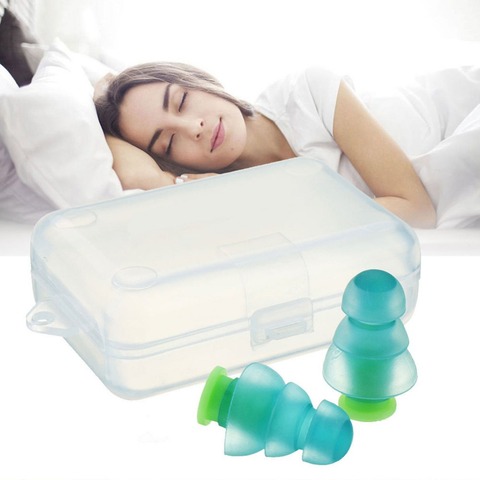 Noise Reduction Soft Silicone Ear Plugs Sound Insulation Ear Protection Earplugs Anti Noise Snoring Sleeping Plugs For Travel ► Photo 1/6