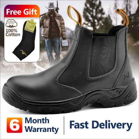 Safetoe S3 Safety Shoes with Steel Toe Cap,Light Weight Work Safety Boots with Waterproof Leather for Men and Women botas hombre ► Photo 1/6
