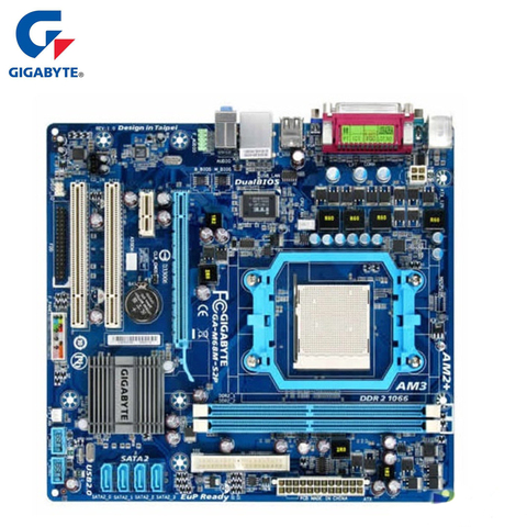 Gigabyte GA-M68M-S2P Motherboard DDR2 8GB Socket AM2/AM2+/AM3 M68M S2P Desktop Mainboard Systemboard Integrated Graphics Used ► Photo 1/1