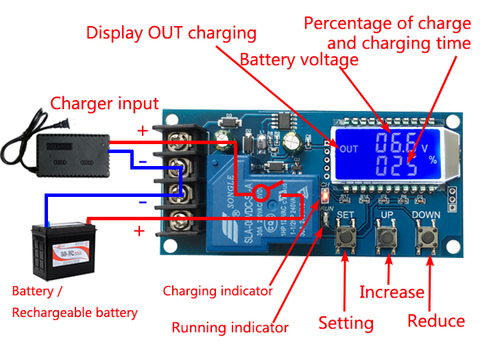 6-60v 30A Lead-acid Solar Battery Charge Controller Protection Board charger Time switch 12v 24v 36v 48v battery capacity ► Photo 1/3