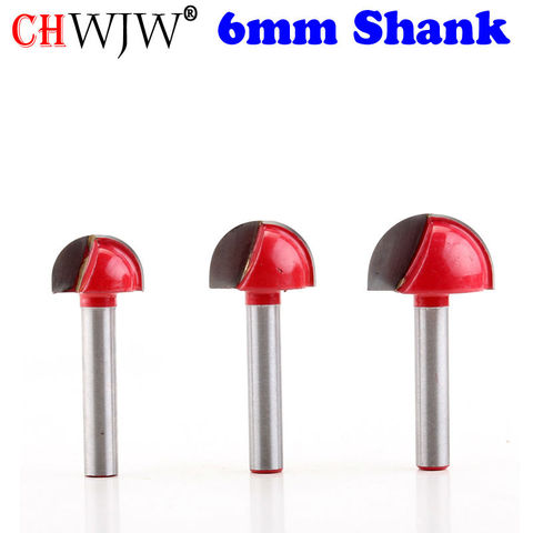 1pc 6mm Shank CNC tools solid carbide round nose Bits Round Nose Cove Core Box Router Bit Shaker Cutter Tools For Woodworking ► Photo 1/5