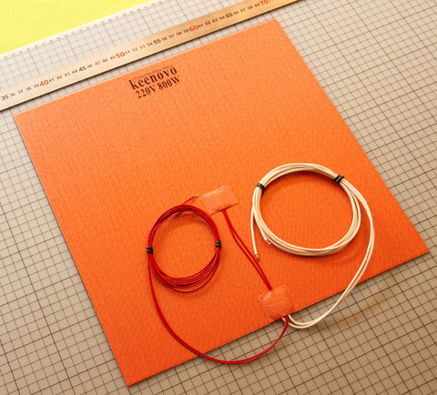 350X350mm 800W@220V, w/ NTC 100K Thermistor,Keenovo Silicone Heater 3D Printer Heater,Heatbed Large Plate Heating Mat ► Photo 1/1